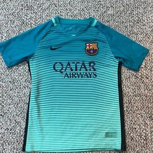 Barcalona jersey kit teal kids
